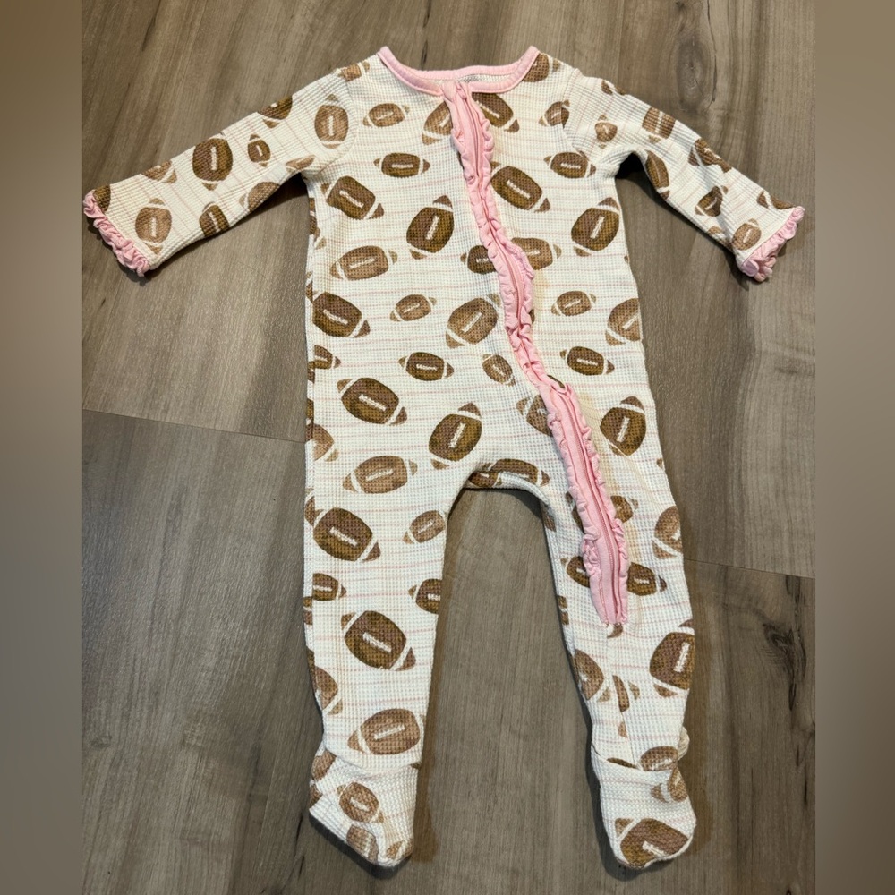 Mud Pie Football Footie Sleeper